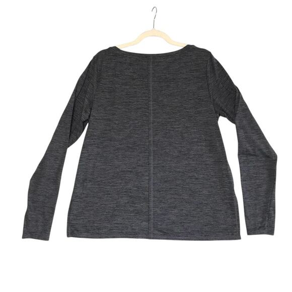 JOYLAB Active LS T-Shirt Women L Gray Thumbhole Athletic Stretch Outdoor Casual - Picture 3 of 11